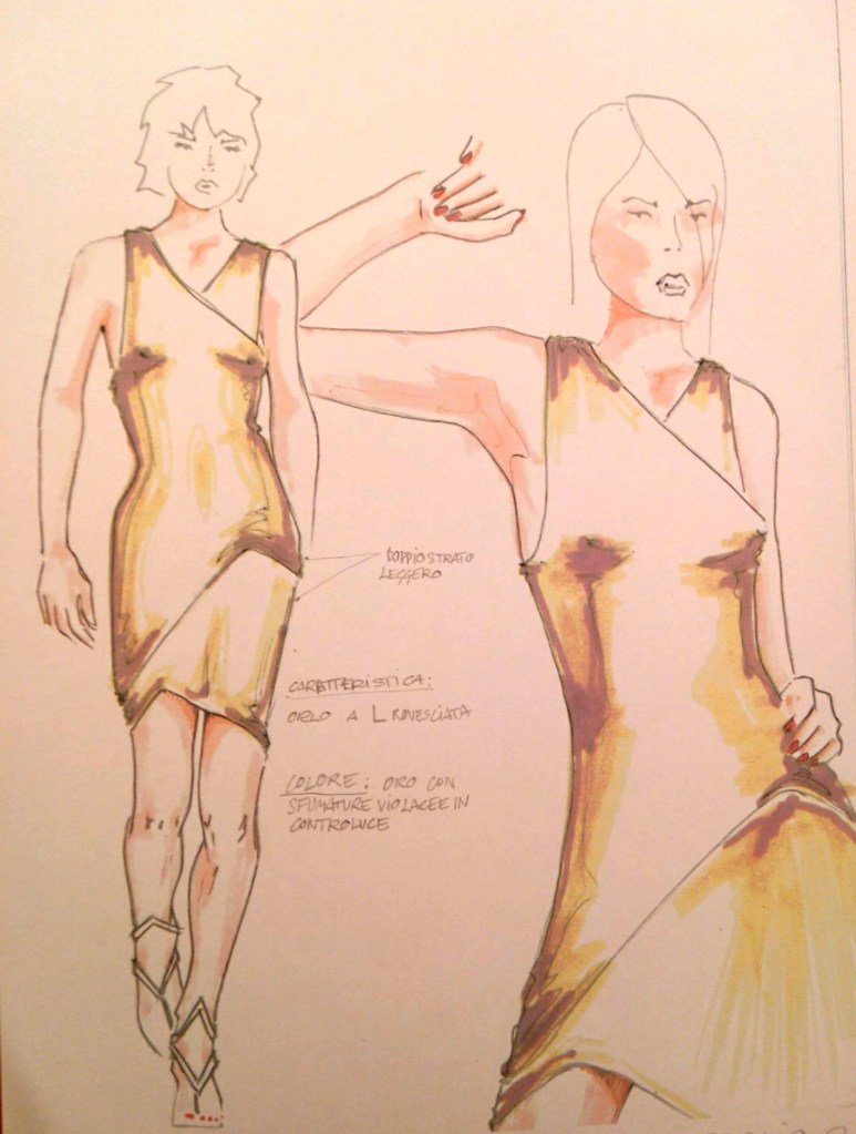 evening dress medina davide designer