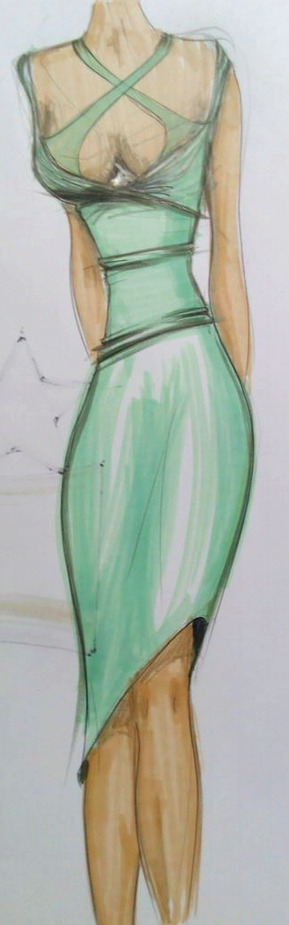 fashion sketch davide medina1